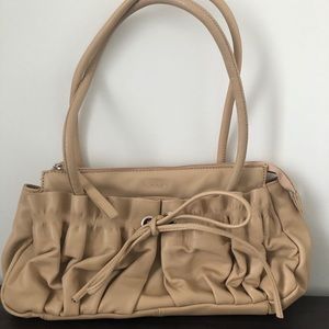 Unique leather shoulder bag